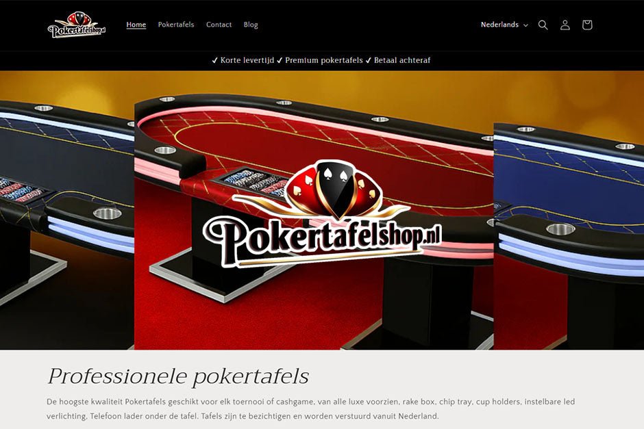 Van Speler tot ondernemer - Het verhaal achter pokertafelshop.nl ( bron: Pokercity ) - Pokertafelshop.nl
