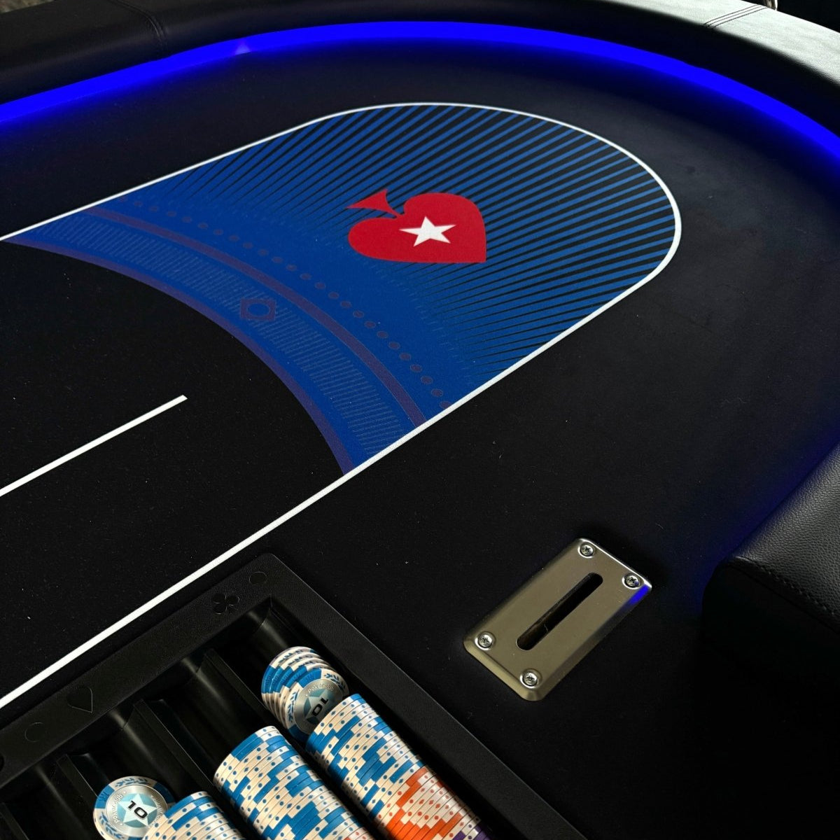 Pokertafel | led verlichting | inklapbaar - Pokertafelshop.nl