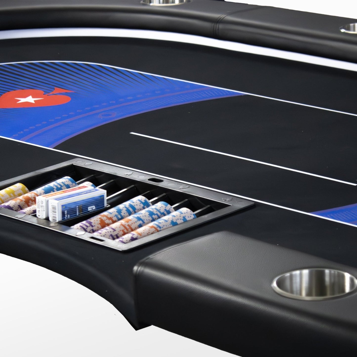 Pokertafel | led verlichting | inklapbaar - Pokertafelshop.nl