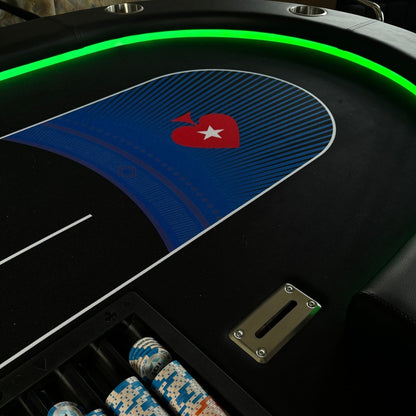 Pokertafel | led verlichting | inklapbaar - Pokertafelshop.nl