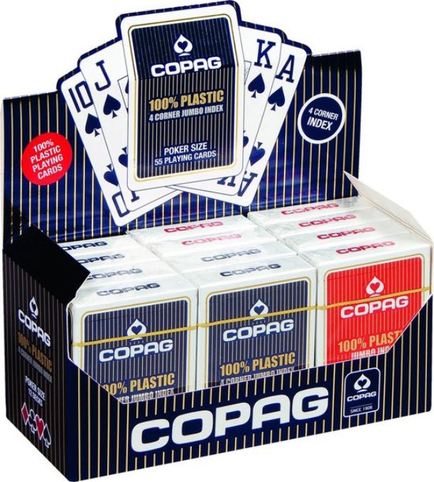 COPAG speelkaarten met 4 - corner jumbo index 12pack - Pokertafelshop.nl