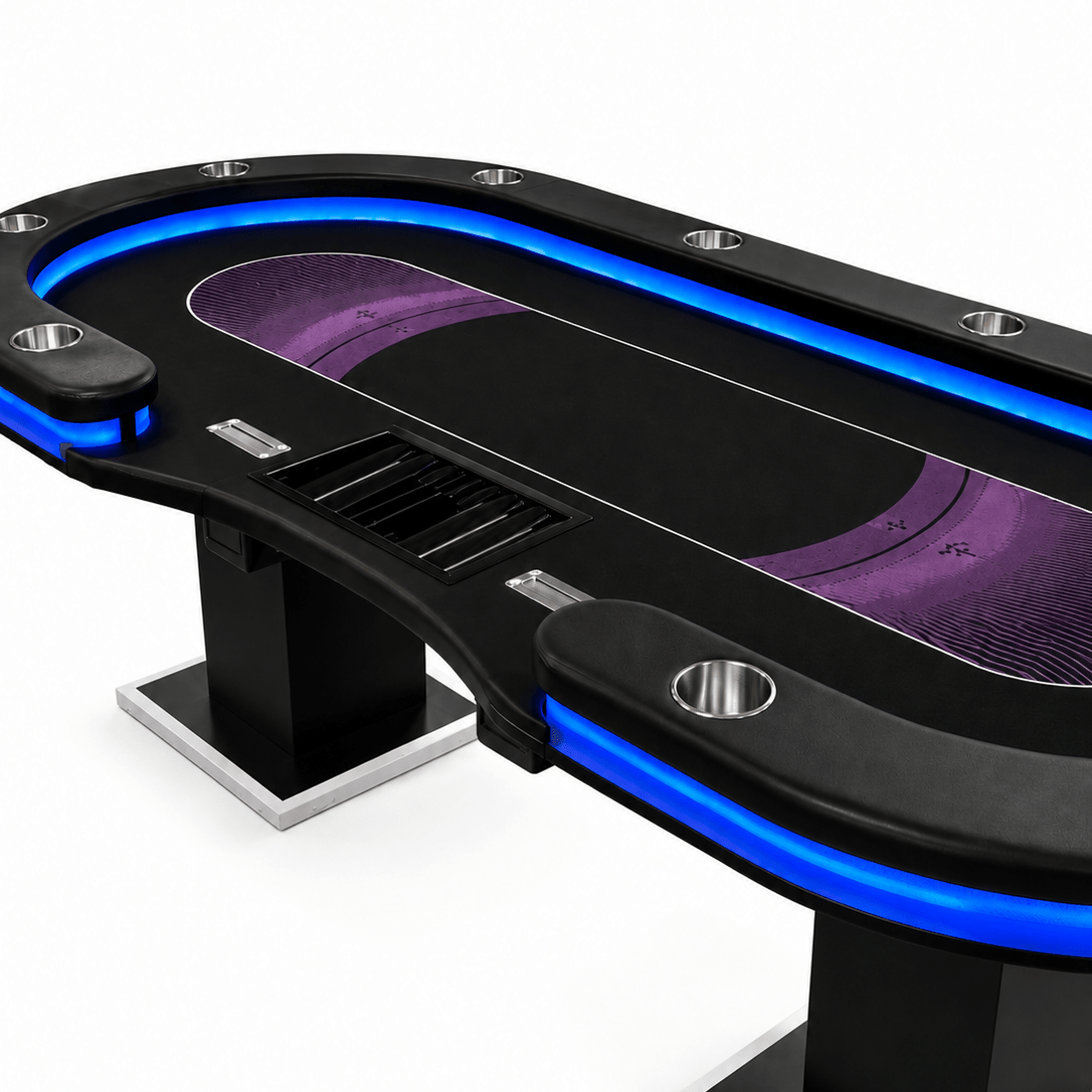 Professionele Pokertafel | Dubbele dropbox - Pokertafelshop.nl