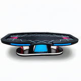 Pokertafel 10 spelers | 3 meter | Led | USB - C laders - Pokertafelshop.nl