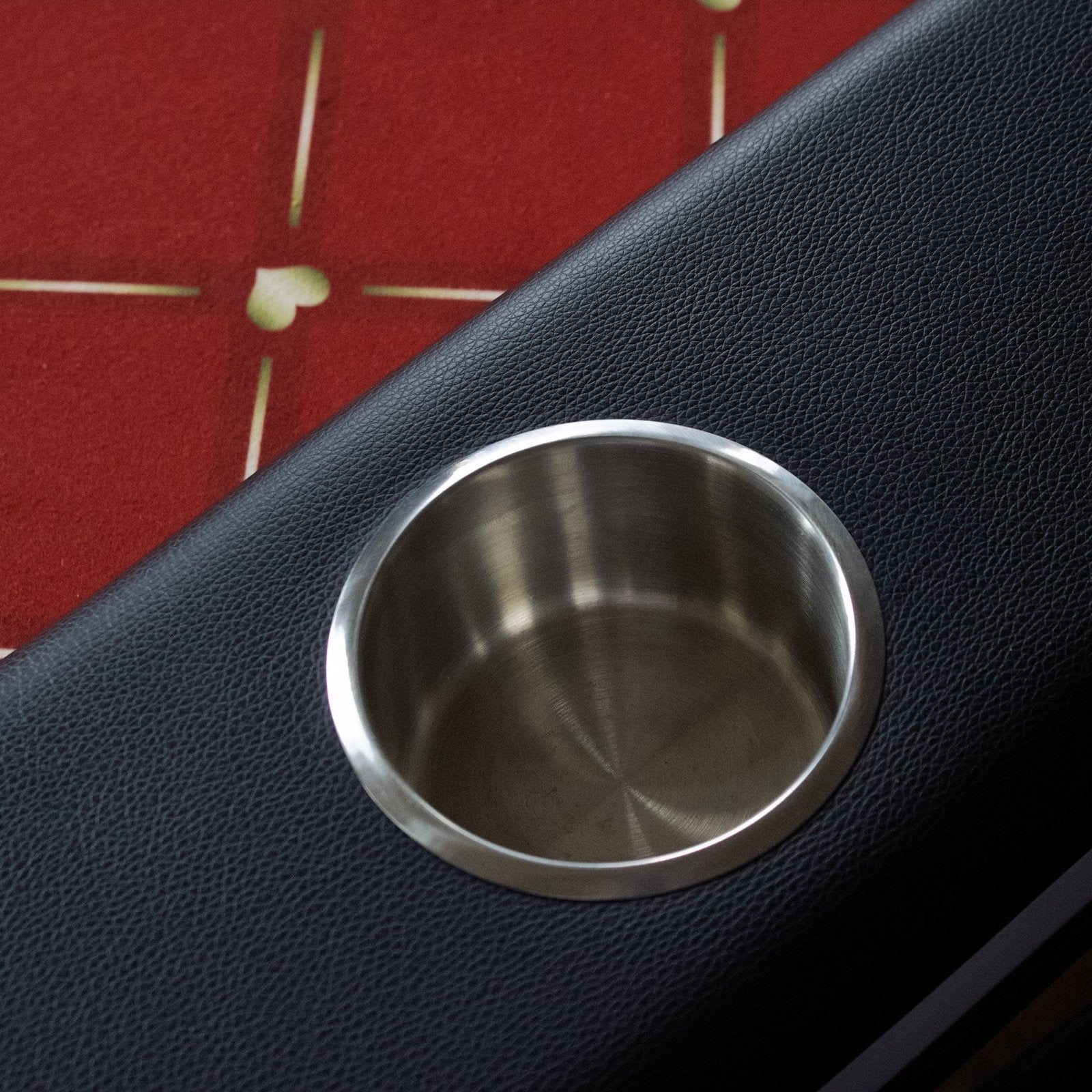 Luxe Pokertafel – 10 Personen | LED | Rood laken - Pokertafelshop.nl